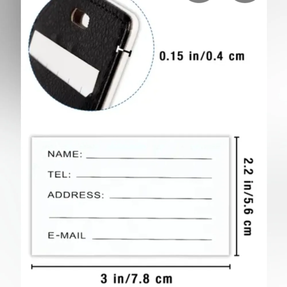 Luggage Tags- 3 Count, ' Hello? Is It Me You're Looking For? ' New - Picture 5 of 5